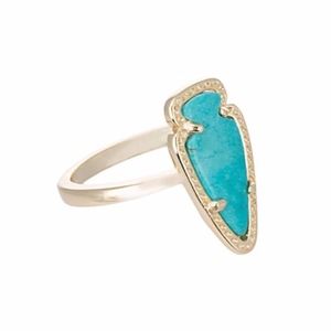 Kendra Scott Turquoise Arrowhead Ring - size 7
